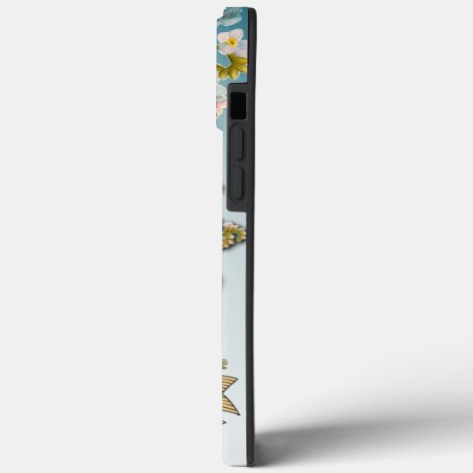 レディーオブファティマヴァージンメアリーブルーフローラ宗教 Case-Mate iPhoneケース (裏面 / 左)