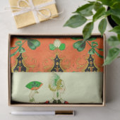 レディーオレンジとシャムロックスセントパトリックスデイパーティー 薄葉紙 (ギフト)