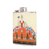 レディーオレンジファッション衣装デザイナーモノグラム フラスク (左)