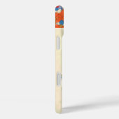 レディーオレンジファッション衣装デザイナーモノグラム Case-Mate iPhoneケース (裏面 / 右)