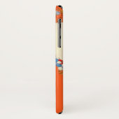 レディーオレンジファッション衣装デザイナーモノグラム Case-Mate iPhoneケース (裏面/左)