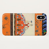 レディーオレンジブラックスワール/ファッション衣装デザイナー Case-Mate iPhoneケース (裏面(横))