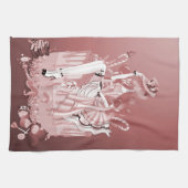 レディーオンお誕生日ケーキティータオル キッチンタオル (横)