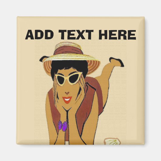 レディーオンビーチ マグネット (正面)