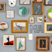 レディーオンレッドカーペットファッションイラストレーション ポスター