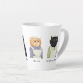 レディーキャッツラテマグ+文字 カフェラテマグ (右アングル)