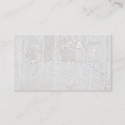 レディークリーナー | 大理石背景 名刺 (裏面)