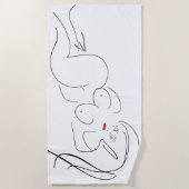 レディーゴディーバビーチタオル ビーチタオル (正面)