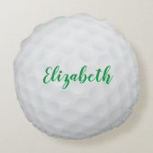 レディーゴルファーかわいいゴルフボールスポーツかわいい ラウンドクッション (裏面)