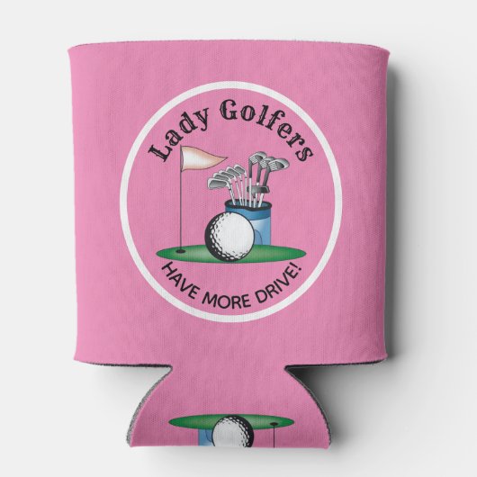 レディーゴルファーがより多くのドライブクーラーボックス 缶クーラー (裏面)