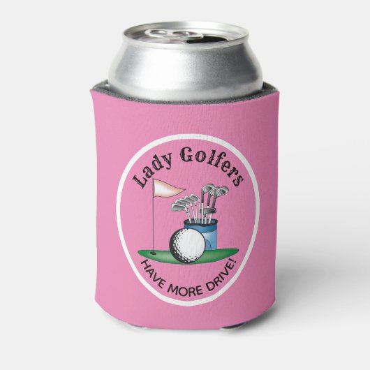 レディーゴルファーがより多くのドライブクーラーボックス 缶クーラー (缶裏面)