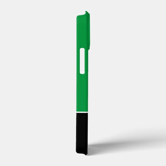 レディーゴルファーのシルエットゴルフボールブラックグリーンスポーツ Case-Mate iPhoneケース (裏面 / 右)