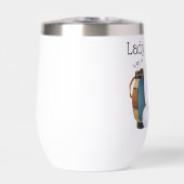 レディーゴルファーはより多くのドライブ熱ワインタンブラーを持っている (正面)