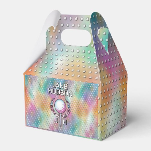 レディーゴルファーカスタムモノグラムカラーデザイン フェイバーボックス (裏面サイド)