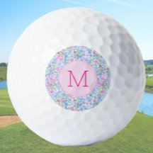 レディーゴルファーピンクブルーフローラカスタムレディース