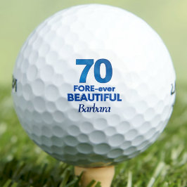 レディーゴルファー贈り物70 - 70th FORE-ever Beautiful ゴルフボール