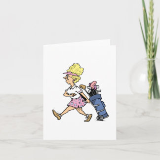 レディーゴルファーTシャツとギフト カード