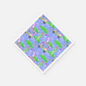 レディーゴルフテーマのハッピーバースデー スタンダードカクテルナプキン (角)