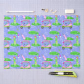 レディーゴルフテーマのハッピーバースデー 薄葉紙 (クラフト)