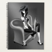 レディーサクソフォニスト – ジャズインスパイアプランナー プランナー手帳 (正面)