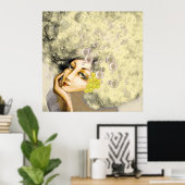 レディーシャンパンアートポスター ポスター (ホームオフィス)