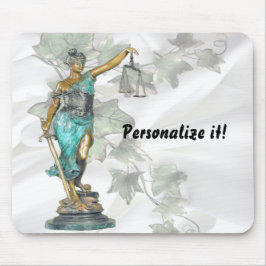 レディージャスティスオンサテンとアイビー マウスパッド