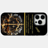 レディージャスティスバランスはかりで測 Case-Mate iPhoneケース (裏面 (横))