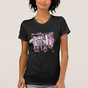 レディースによってボブのすごいピンク Tシャツ