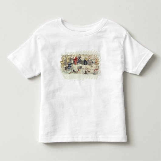 レディースのための水泳， 1844年（リトロ） トドラーTシャツ (正面)