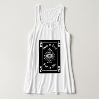 レディースのスペードのエース ブラック プレイイング カード Tシャツ