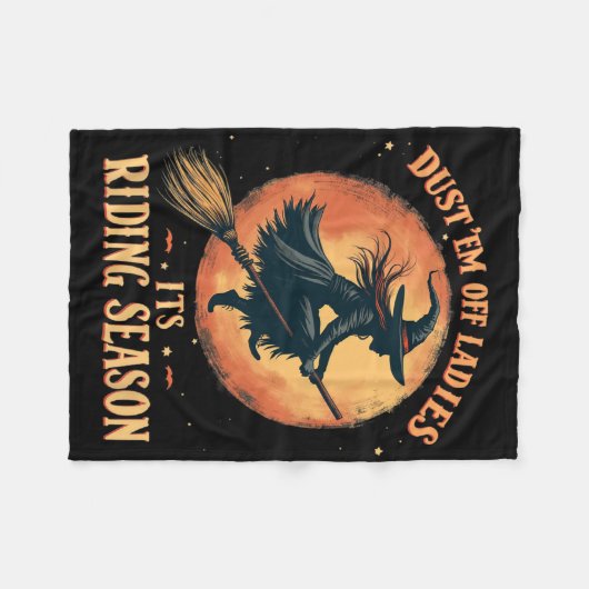 レディースの塵レディースそれはリジンの季節の女性だ フリースブランケット (正面(横))