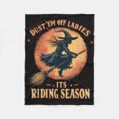 レディースの塵レディースそれはリジンの季節の女性だ フリースブランケット (正面)