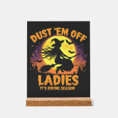 レディースの塵It's Riding Season Halloween アクリルサイン (正面)