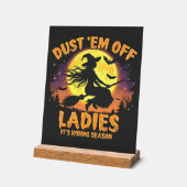 レディースの塵It's Riding Season Halloween アクリルサイン (傾斜)