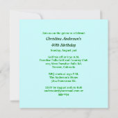 レディースの誕生日招待状 招待状 (裏面)