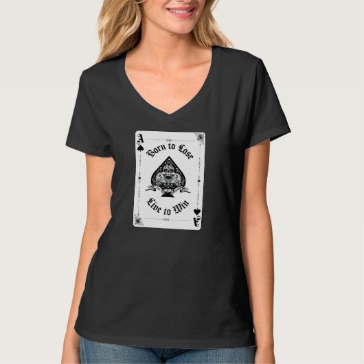 レディースのAce of Spades Tシャツ (正面)