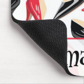 レディースはハイヒールのパーソナライズなマウスパッドに蹄鉄を打ちます マウスパッド (コーナー)