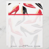 レディースはハイヒールレターヘッド文房具に蹄鉄を打ちます レターヘッド (正面/裏面)