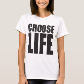 レディースは生命大活字のワイシャツを選びます Tシャツ (正面)