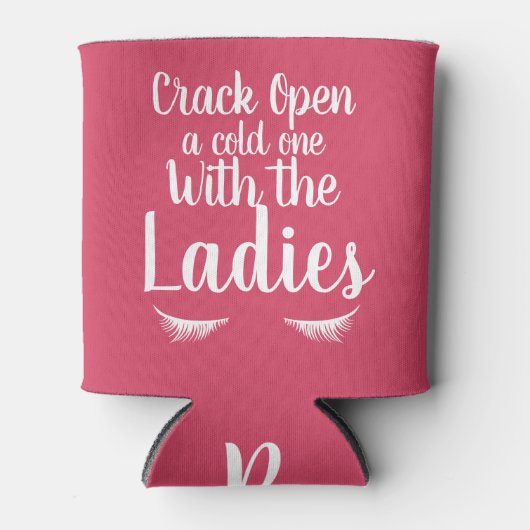 レディースまつげで冷やす |パーソナライズされた | 缶クーラー (正面)