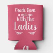 レディースまつげで冷やす |パーソナライズされた | 缶クーラー (裏面)