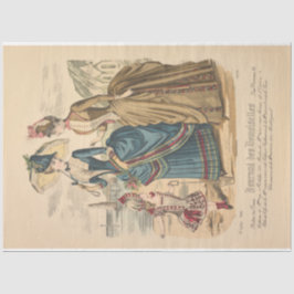 レディースアットビーチビクトリアンパリヴィンテージコラージュ 薄葉紙