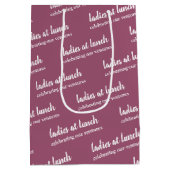 レディースアットランチ – エレガントイベント抱き枕 ミディアムペーパーバッグ (裏面)