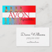 レディースアパーソナライズされたボン 名刺 (正面/裏面)