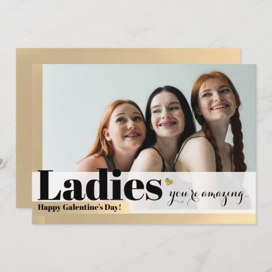 レディースアメージング金ゴールドガレンティネの日 シーズンカード (正面/裏面)