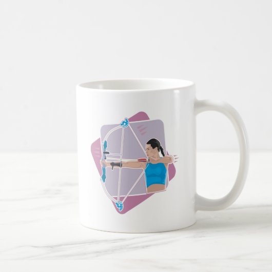 レディースアーチェリー コーヒーマグカップ (右)