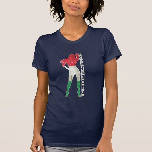 レディースイタリアの完全さのTシャツ Tシャツ (正面)