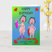 レディースウィッシュハッピーバースデー カード (黄色い花)