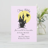 レディースウィッチハローウィンパーティカードの招待 招待状 (スタンド正面)