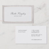 レディースエレガントラ伝統的イトグレー 名刺 (正面/裏面)